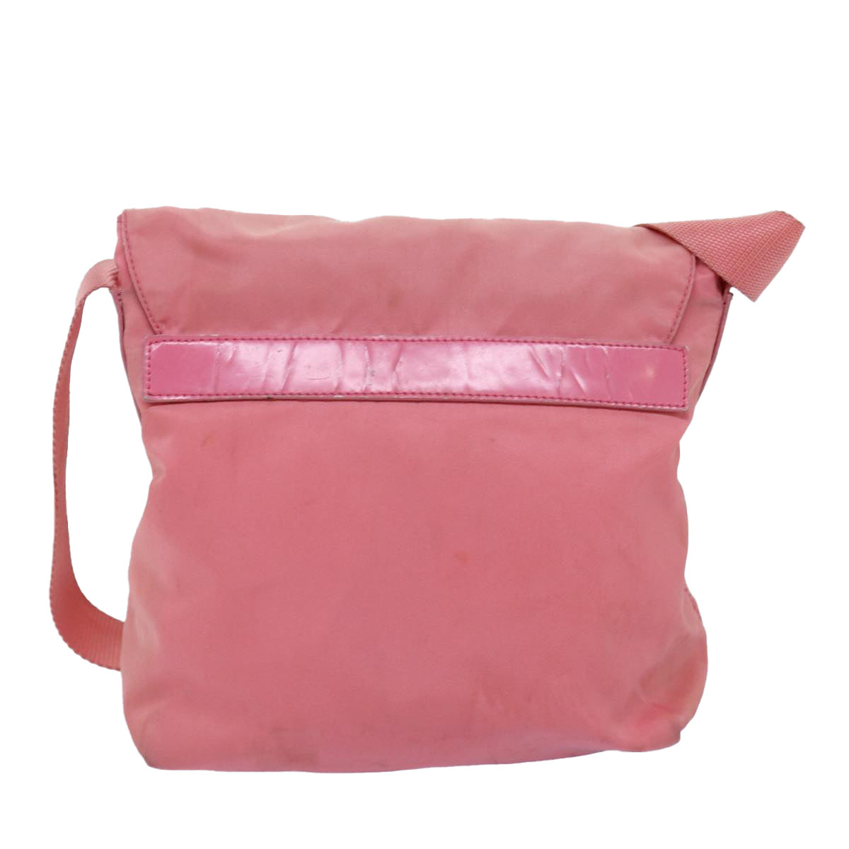 PRADA Shoulder Bag Nylon Pink Auth 75635