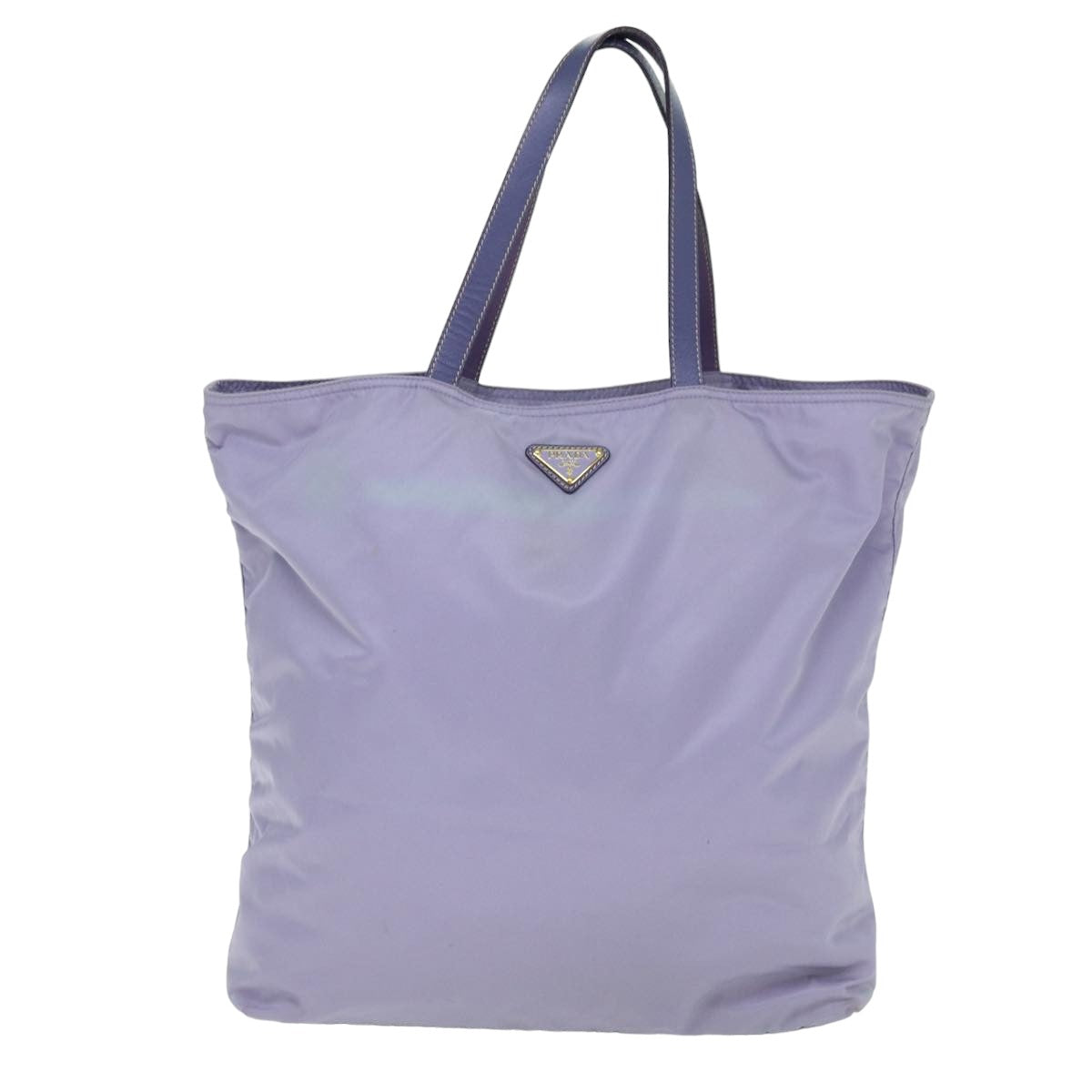 PRADA Tote Bag Nylon Purple Auth 75643