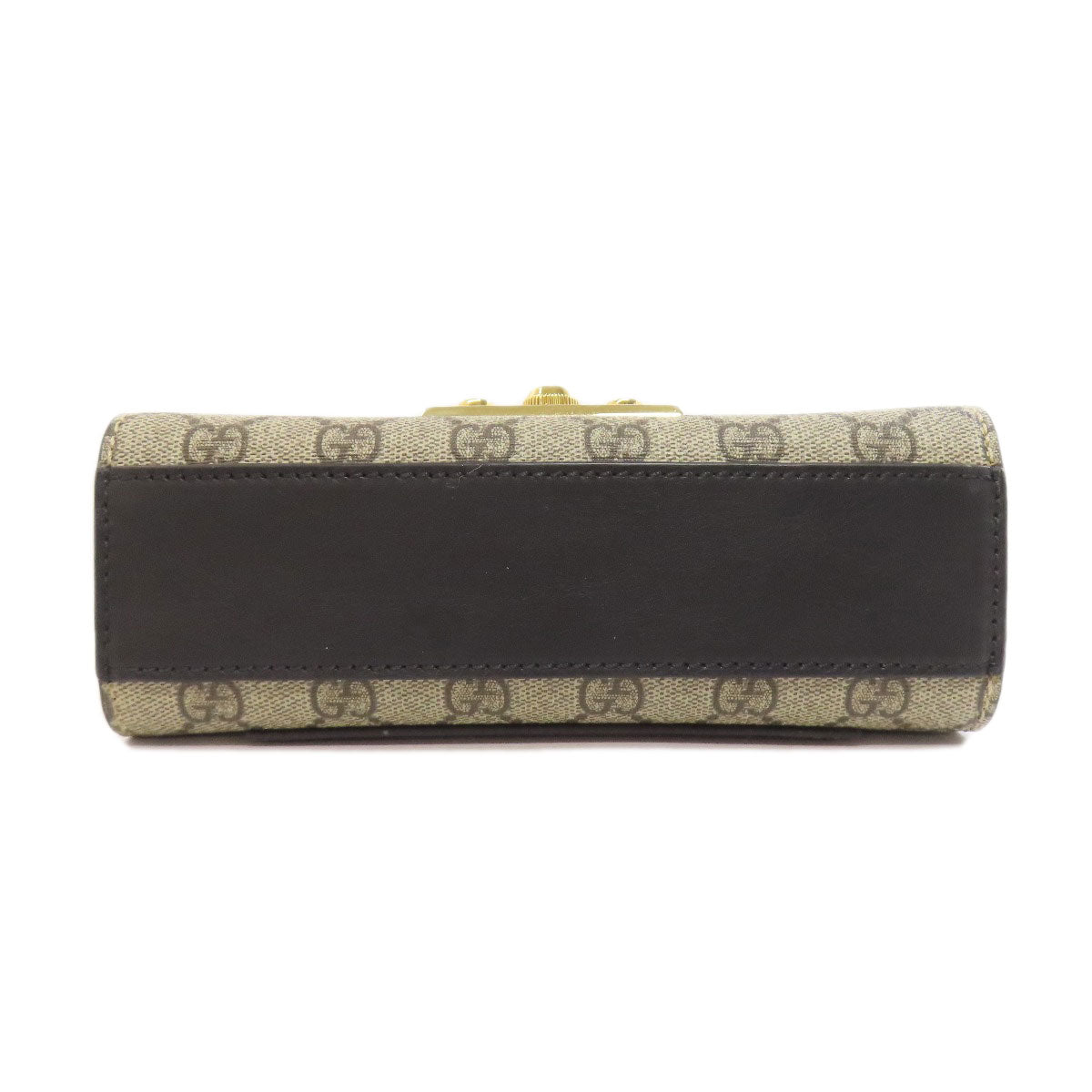 GUCCI Shoulder Bag 409487 PVC Brown GG ChainShoulder