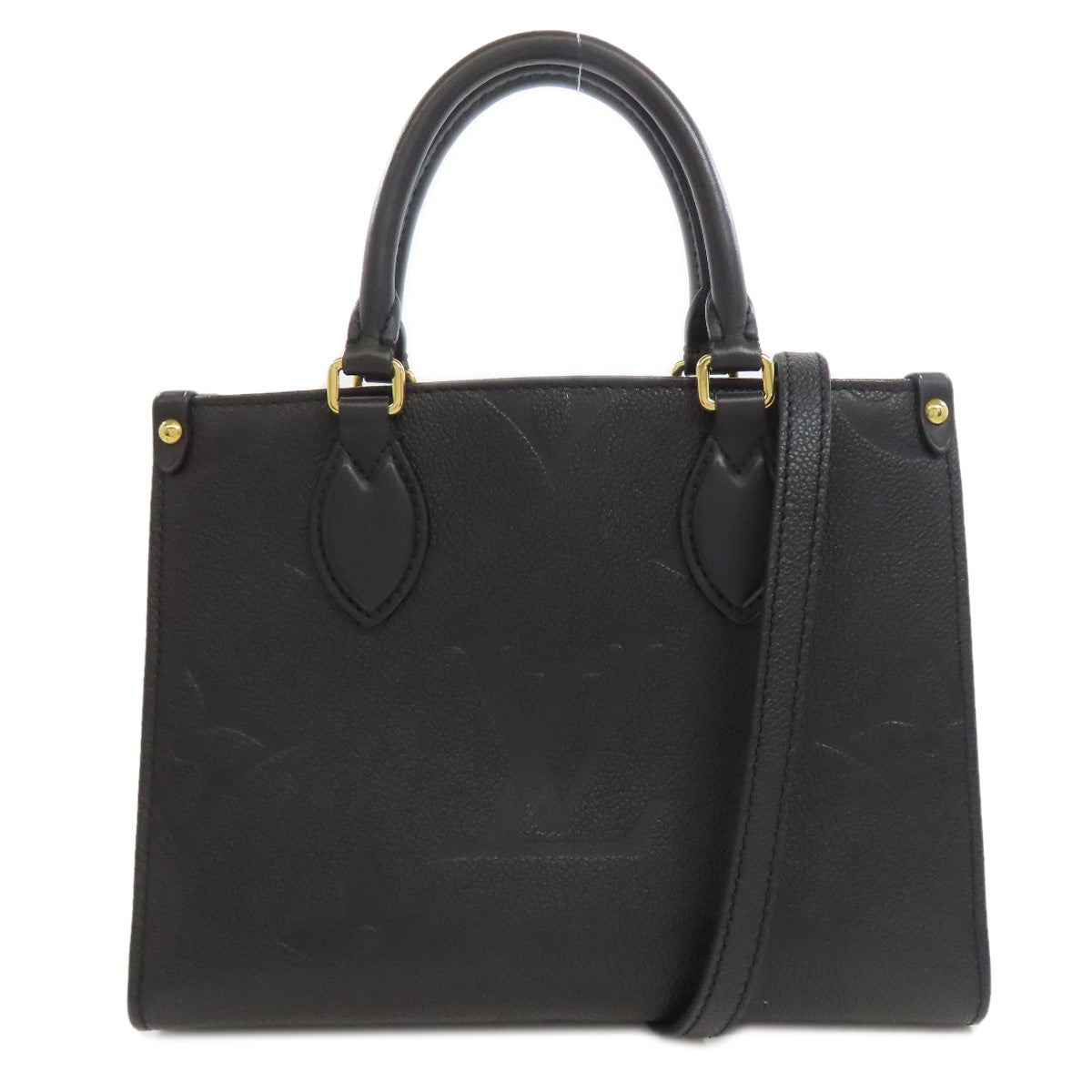 LOUIS VUITTON Handbag Ann Platt black On the Go PM