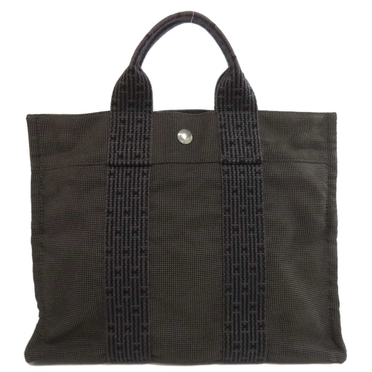 HERMES Handbag canvas gray Her Line Tote PM