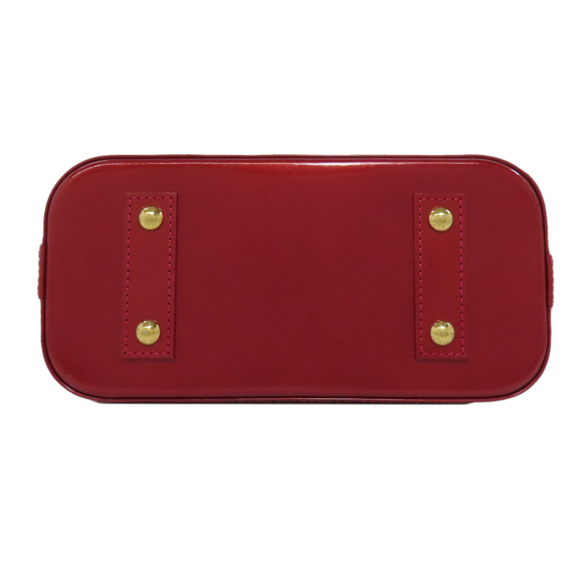 LOUIS VUITTON Handbag Vernis Red Alma BB Rayur