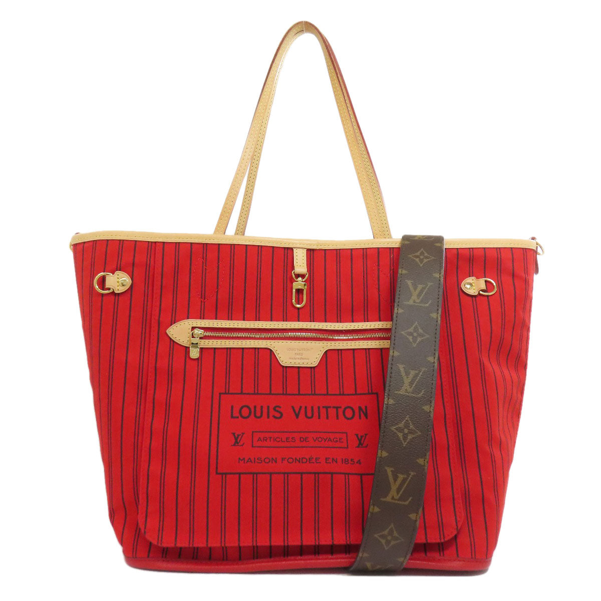 LOUIS VUITTON Tote Bag Monogram canvas Brown Neverfull Inside Out MM