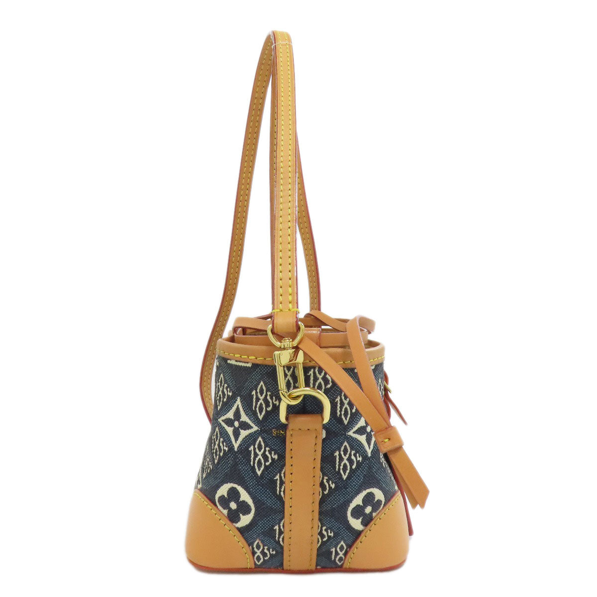 LOUIS VUITTON Shoulder Bag canvas blue Noe Perth