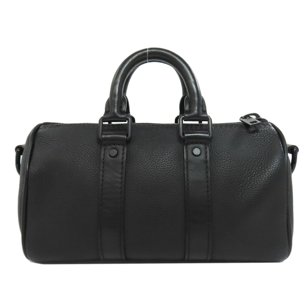 LOUIS VUITTON Shoulder Bag Taurillon Clemence black Keepall XS Aerogram