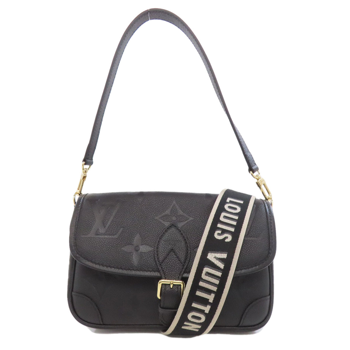 LOUIS VUITTON Handbag Ann Platt black Dianu