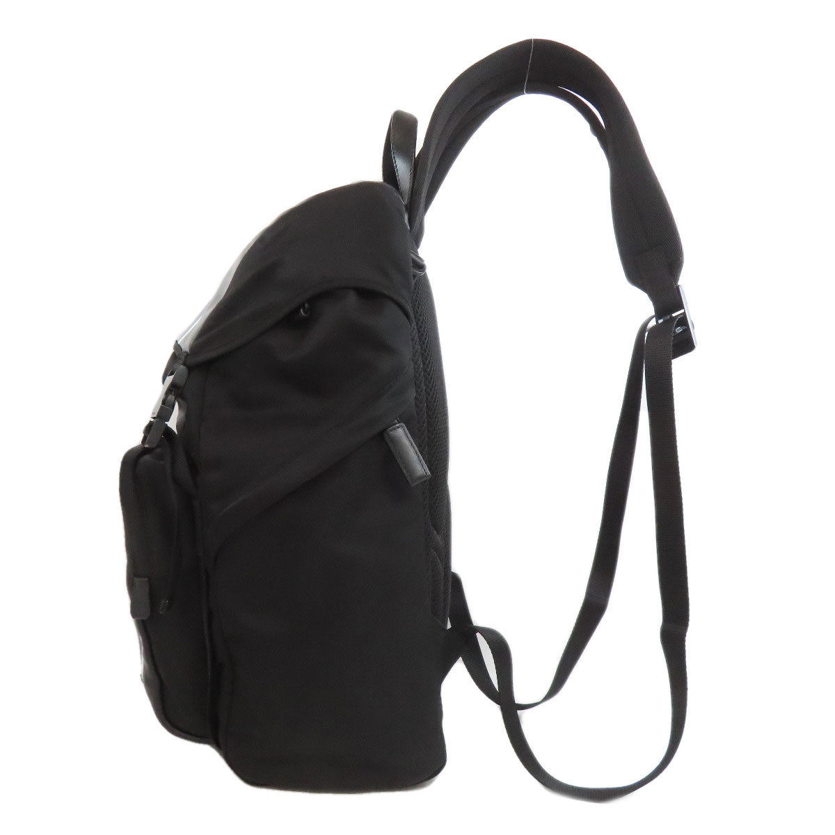 PRADA Backpack Calfskin black logoMetal