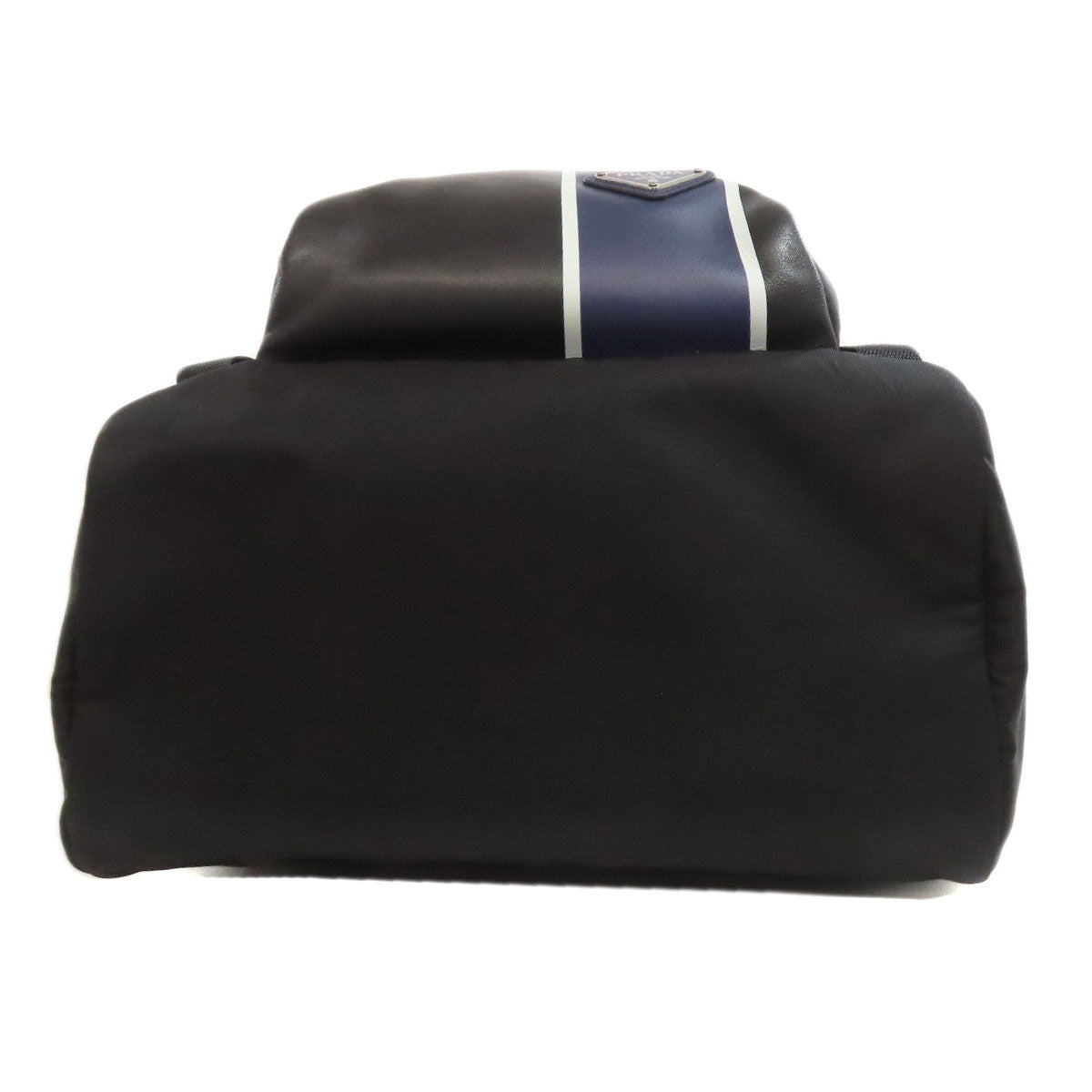 PRADA Backpack Calfskin black logoMetal