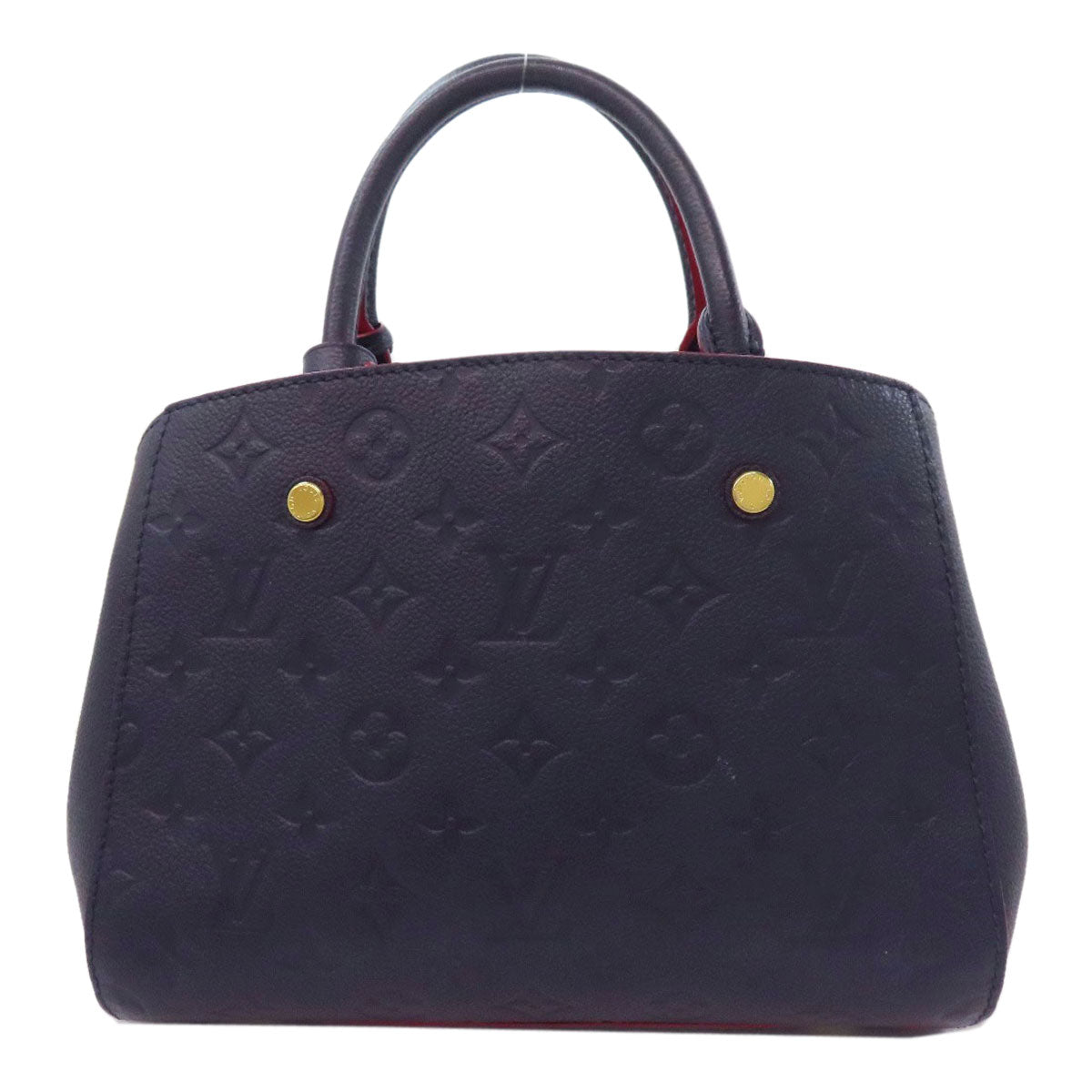 LOUIS VUITTON Handbag Ann Platt Navy Montaigne BB