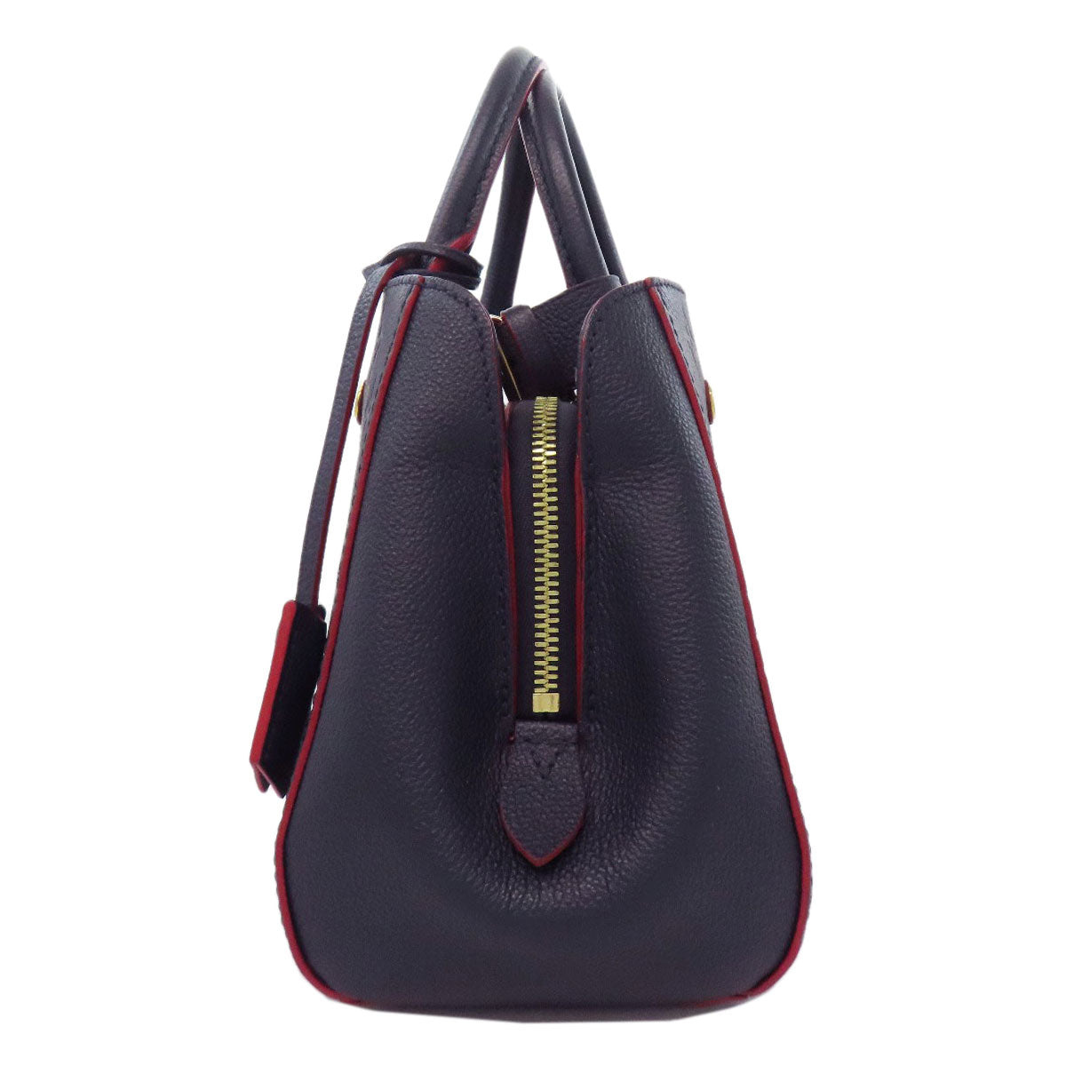 LOUIS VUITTON Handbag Ann Platt Navy Montaigne BB