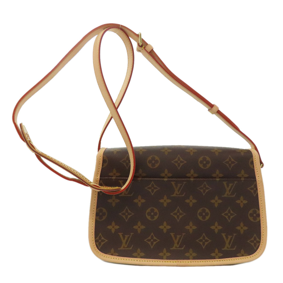 LOUIS VUITTON Shoulder Bag Monogram canvas Brown Sologne