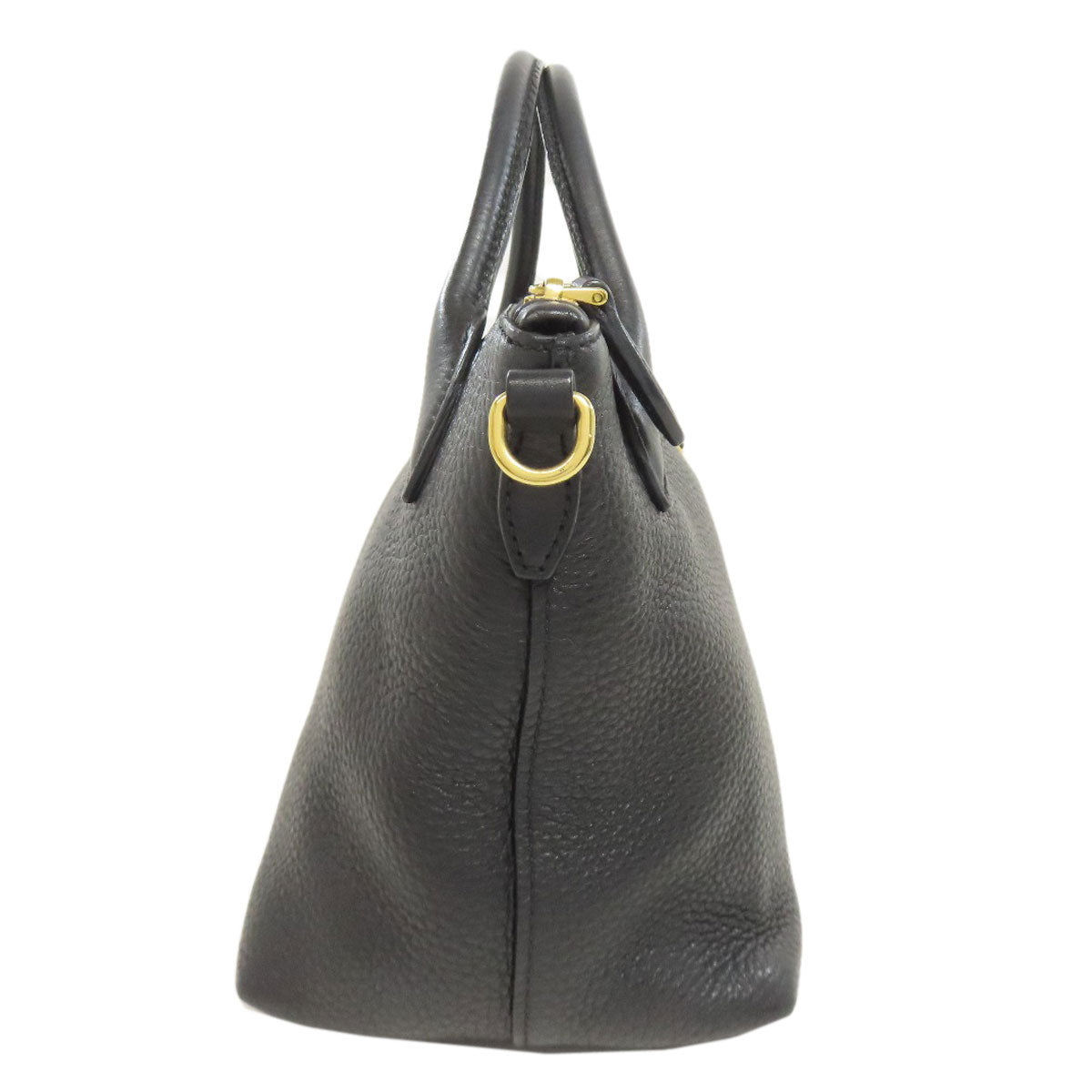 PRADA Handbag Calfskin black 2WAY