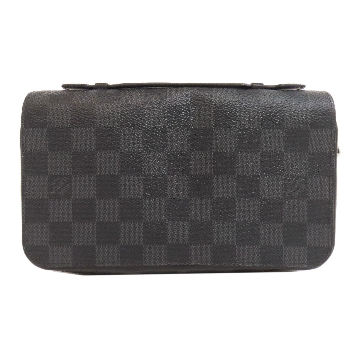 LOUIS VUITTON business bag Damier canvas gray Zippy XL