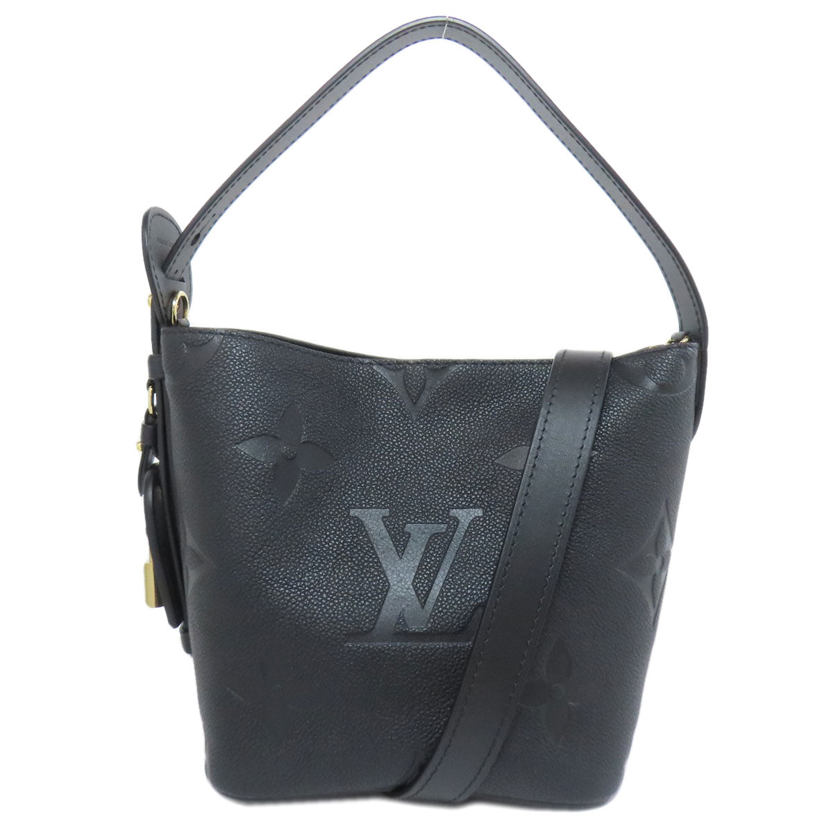 LOUIS VUITTON Handbag Ann Platt black All-in BB