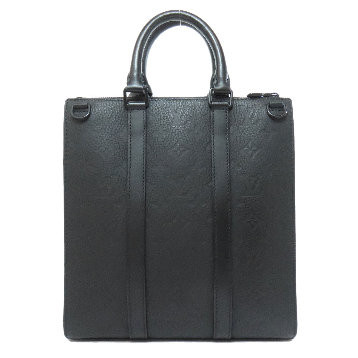 LOUIS VUITTON Handbag Ann Platt black Sac Plat Cloth