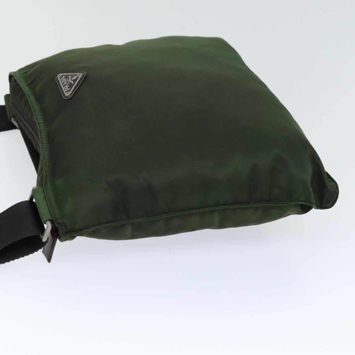 PRADA Shoulder Bag Nylon Khaki Auth 75999