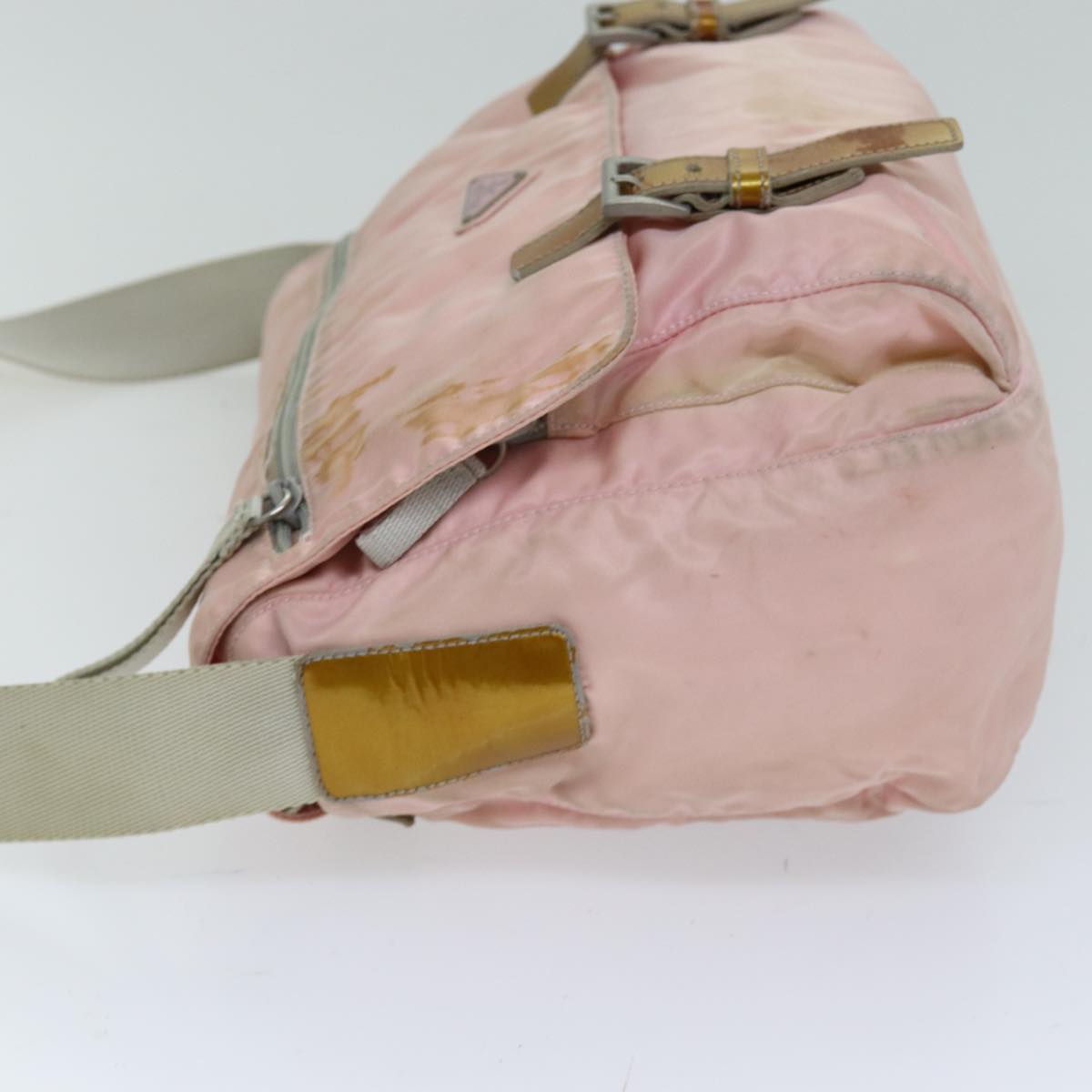 PRADA Shoulder Bag Nylon Pink Auth 76172