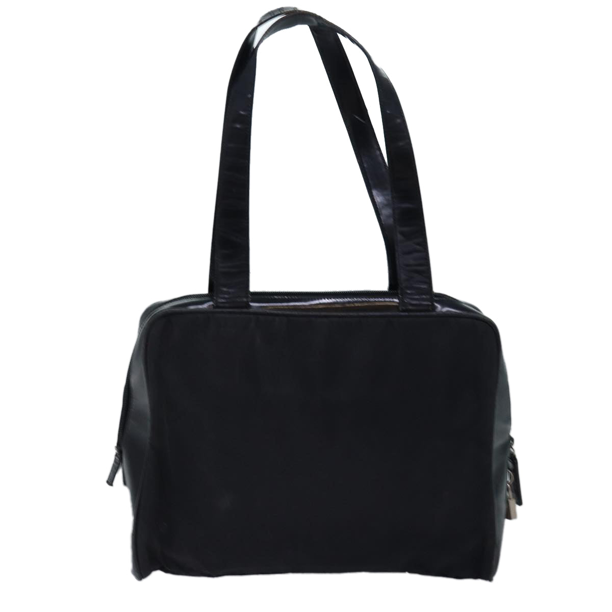 PRADA Shoulder Bag Nylon Black Auth 76453