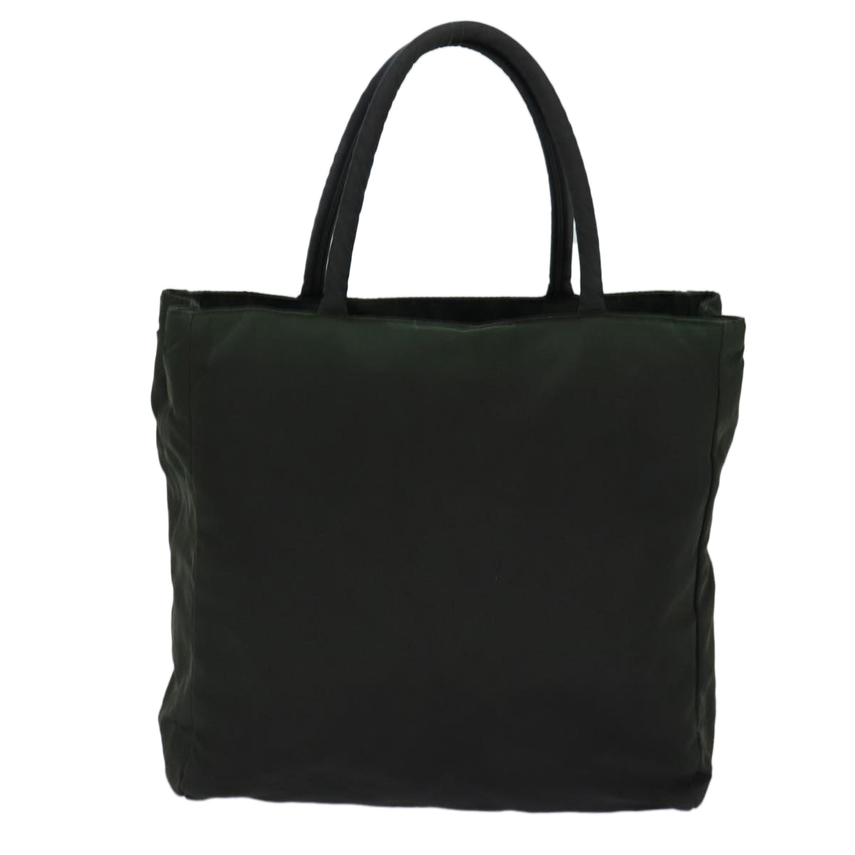 PRADA Hand Bag Nylon Khaki Auth 76966