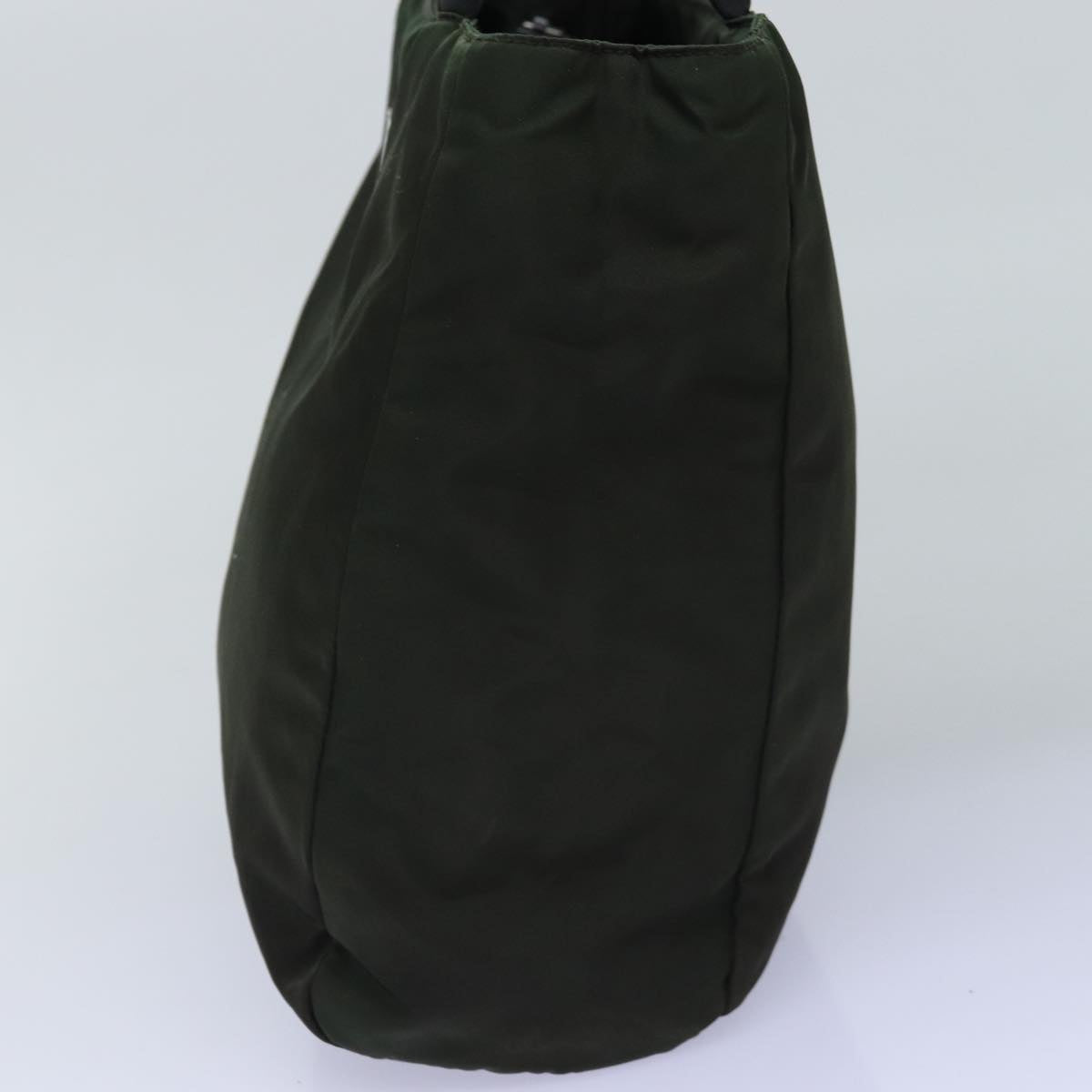 PRADA Hand Bag Nylon Khaki Auth 76966
