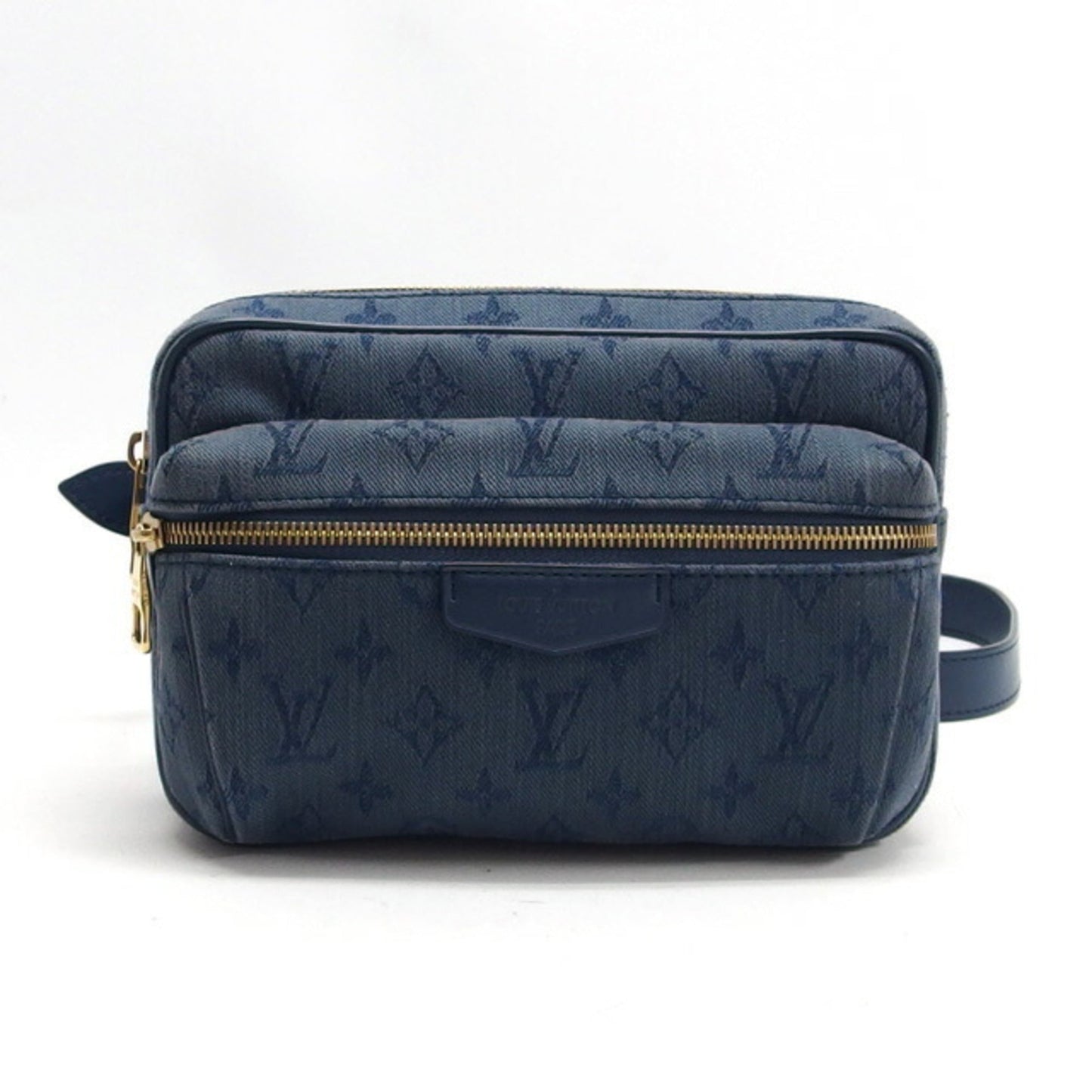 Louis Vuitton Monogram blue blue Leather Shoulder Bag