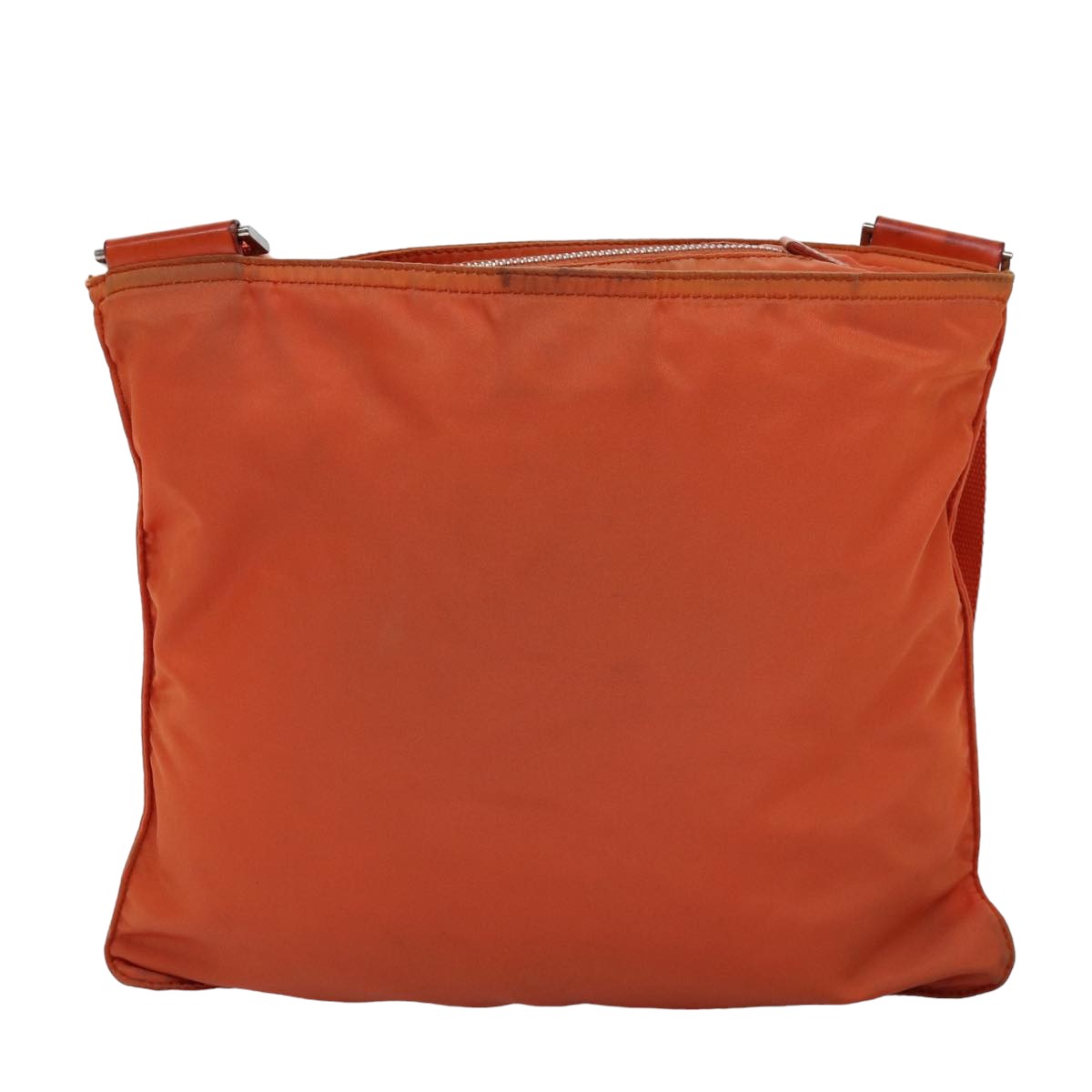 PRADA Shoulder Bag Nylon Orange Auth 77079