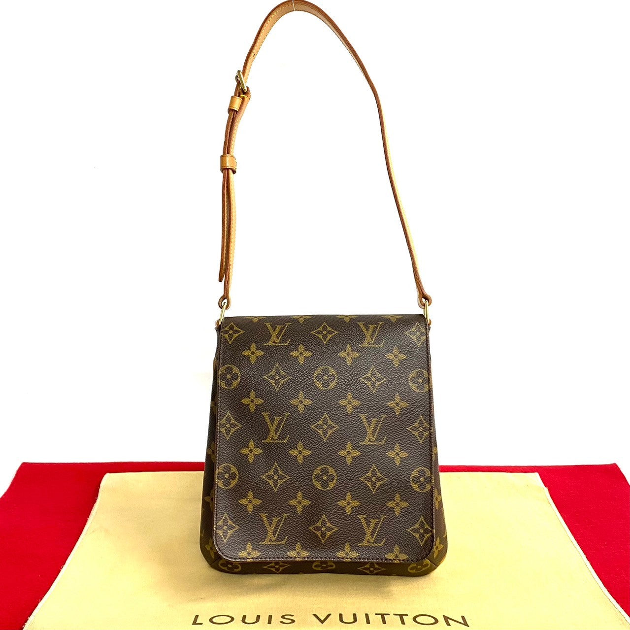 LOUIS VUITTON Shoulder Bag Leather, PVC Brown Monogram Mtte salsa short mens(Unisex)