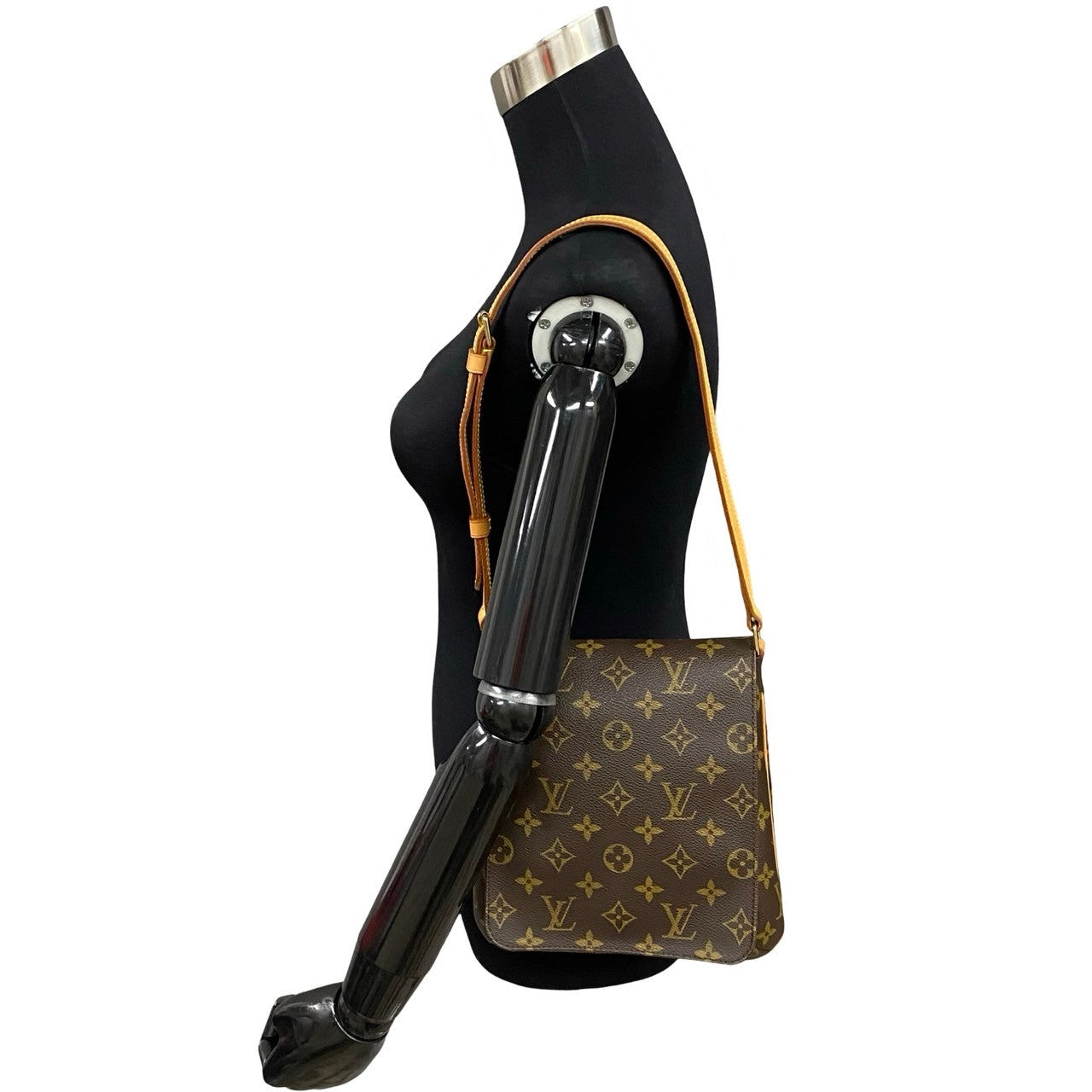 LOUIS VUITTON Shoulder Bag Leather, PVC Brown Monogram Mtte salsa short mens(Unisex)