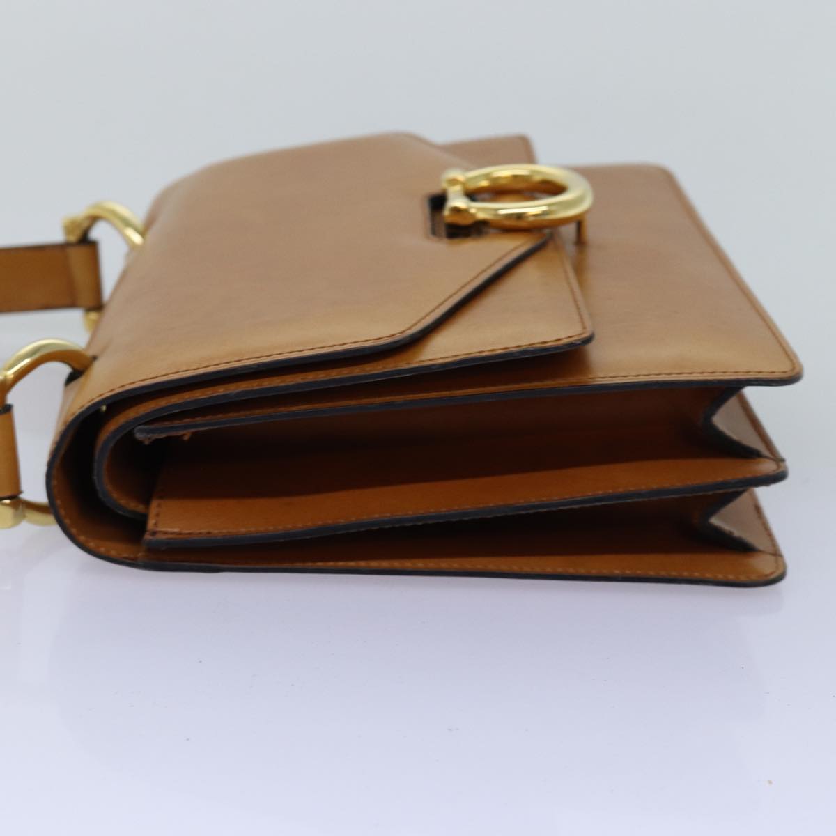 Luxury CELINE Hand Bag Leather Brown 77330
