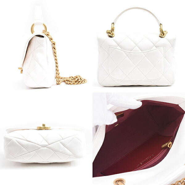 Chanel Calfskin MatelassÃ© Chain Shoulder Bag AS4195