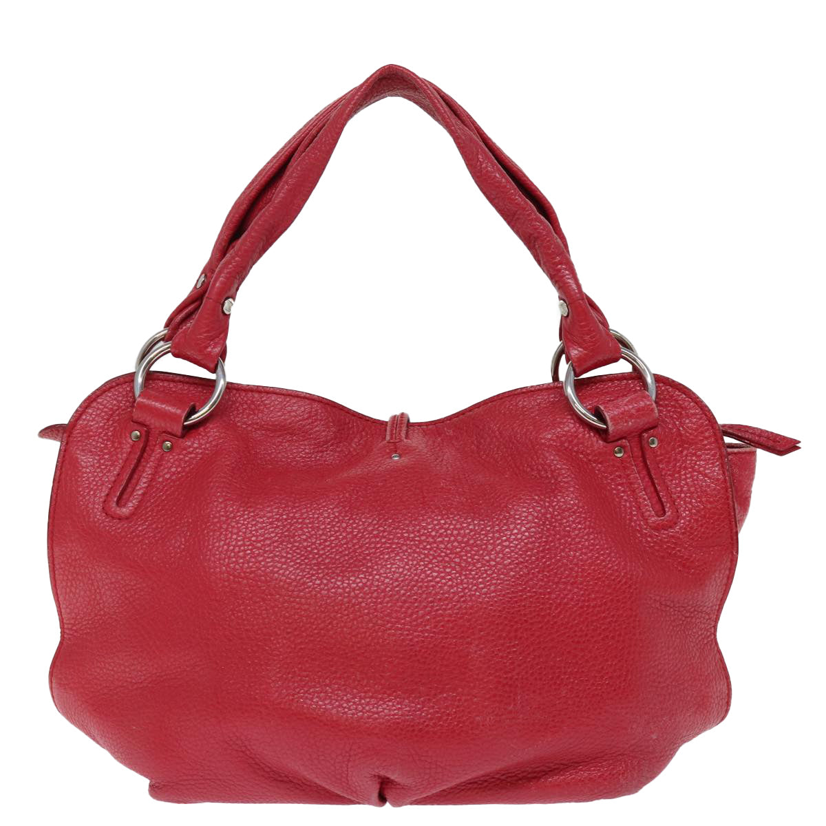 Luxury CELINE Hand Bag Leather Red 77381