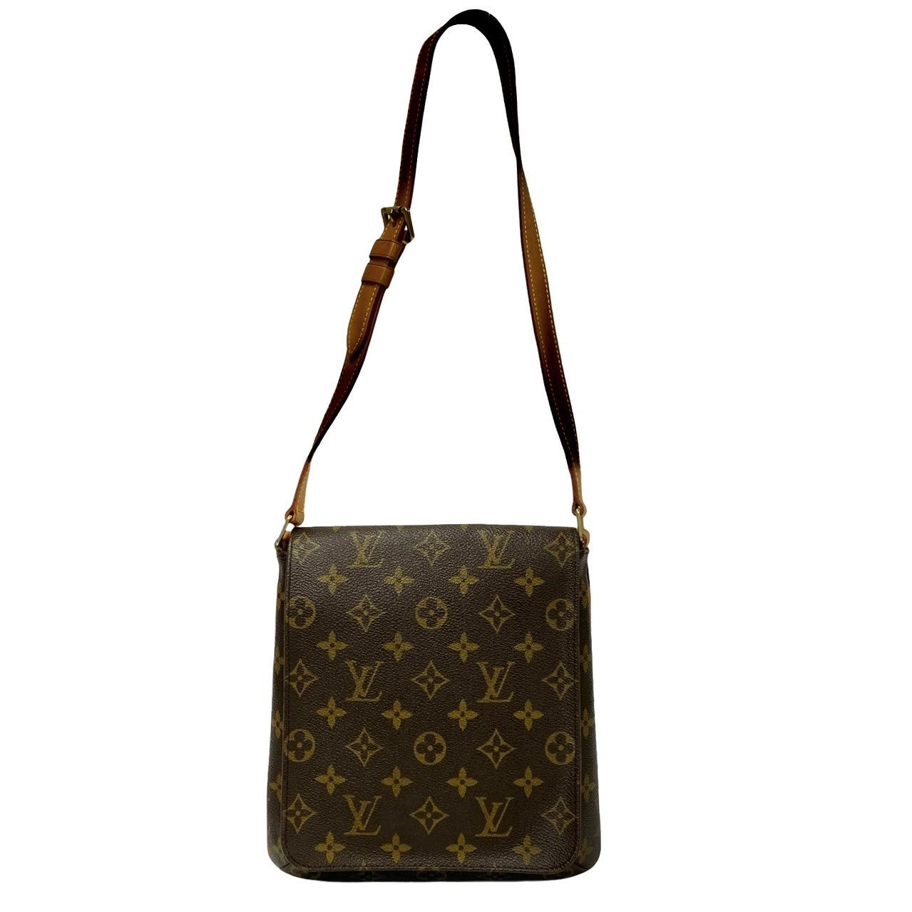 LOUIS VUITTON Shoulder Bag Leather, PVC Brown Monogram Mtte Salsa Women