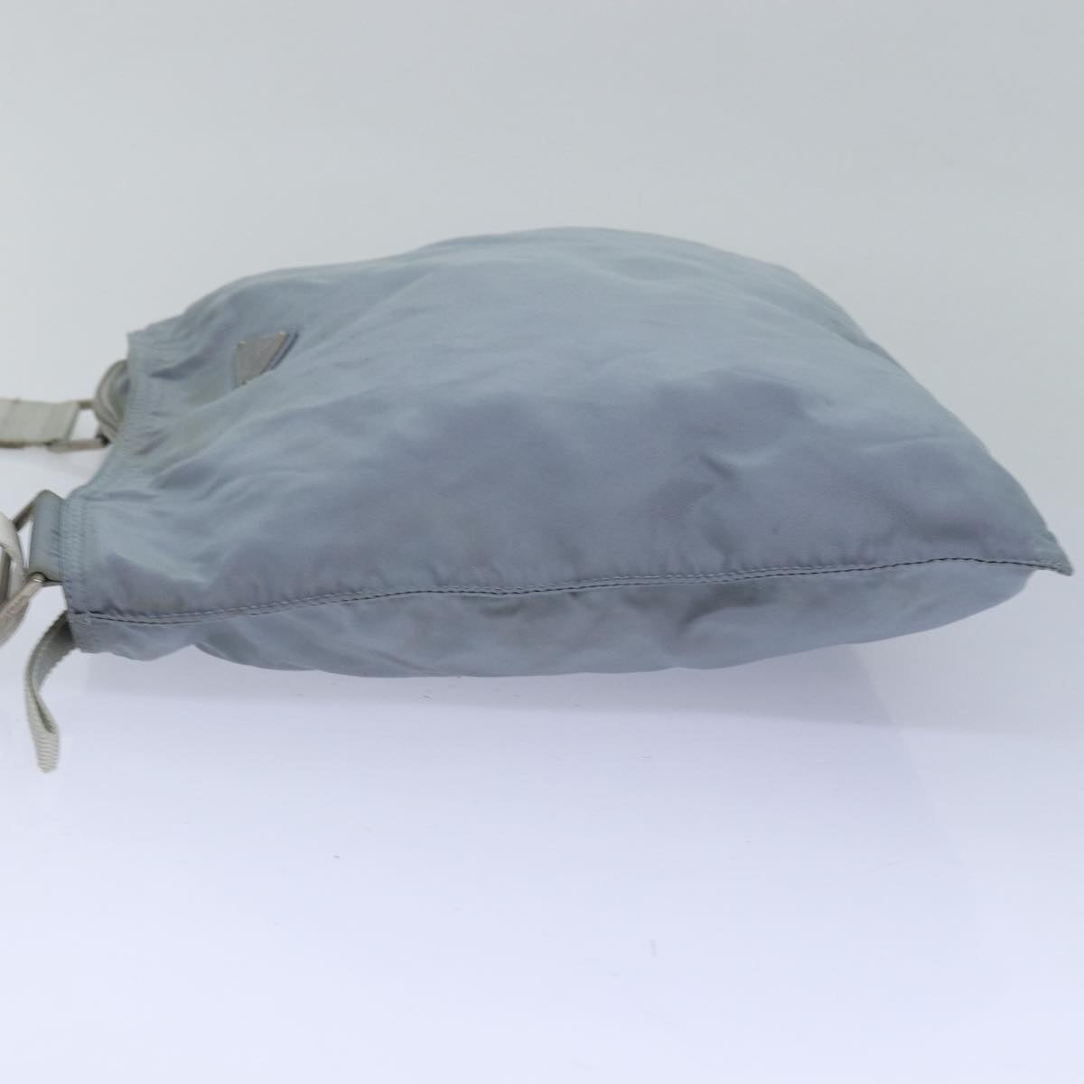 PRADA Shoulder Bag Nylon Light Blue Auth 77634