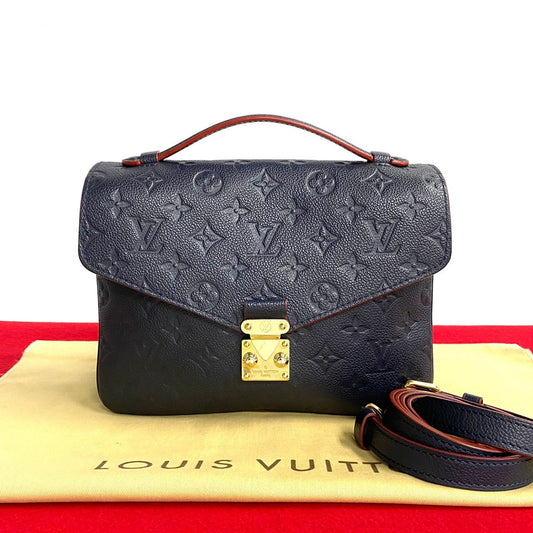LOUIS VUITTON Shoulder Bag Monogram Ann Platt Navy 2-way handbag Monogram Ann Platt Pochette Metis MM Women