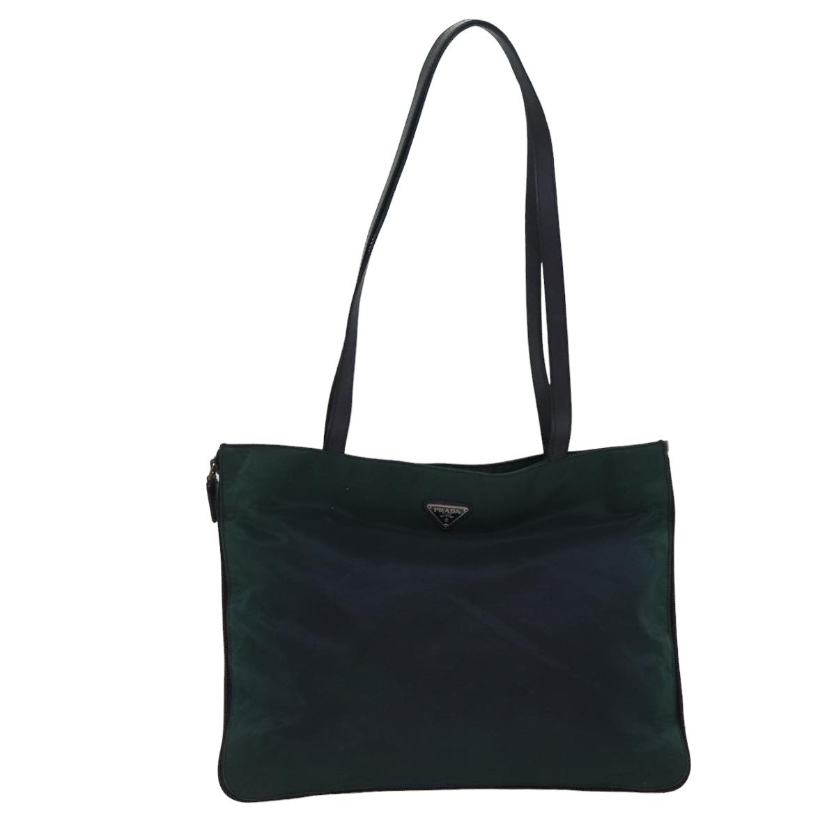 PRADA Shoulder Bag Nylon Khaki Auth 78482