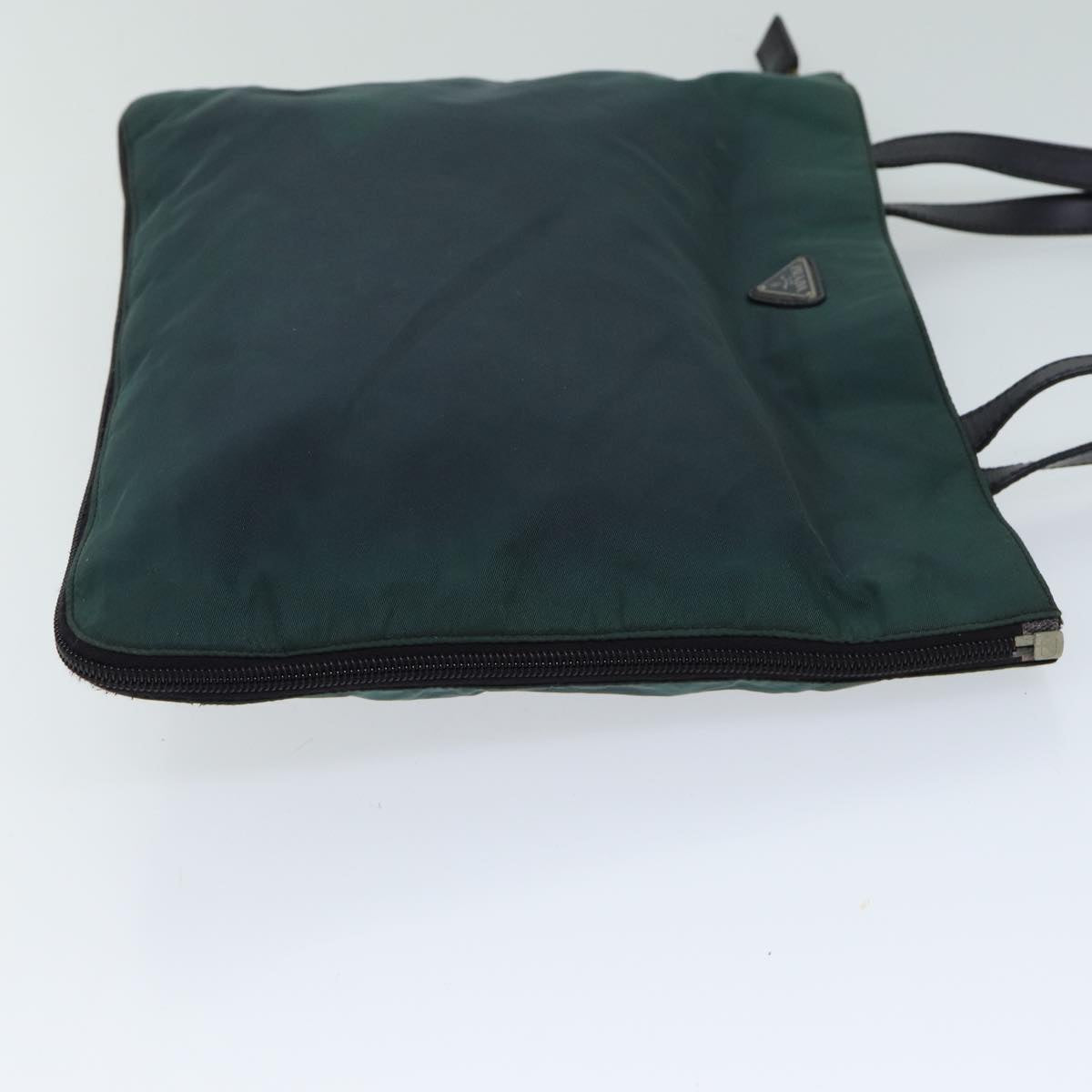 PRADA Shoulder Bag Nylon Khaki Auth 78482
