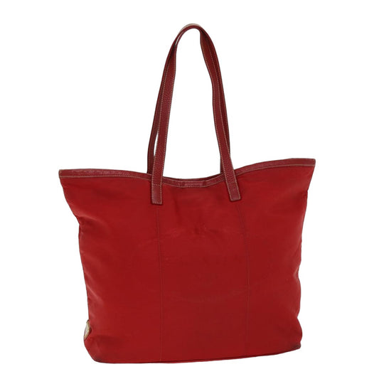 PRADA Tote Bag Nylon Red Auth