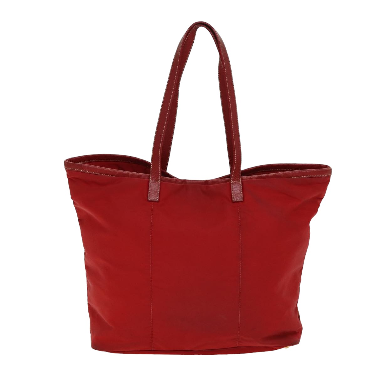 PRADA Tote Bag Nylon Red Auth