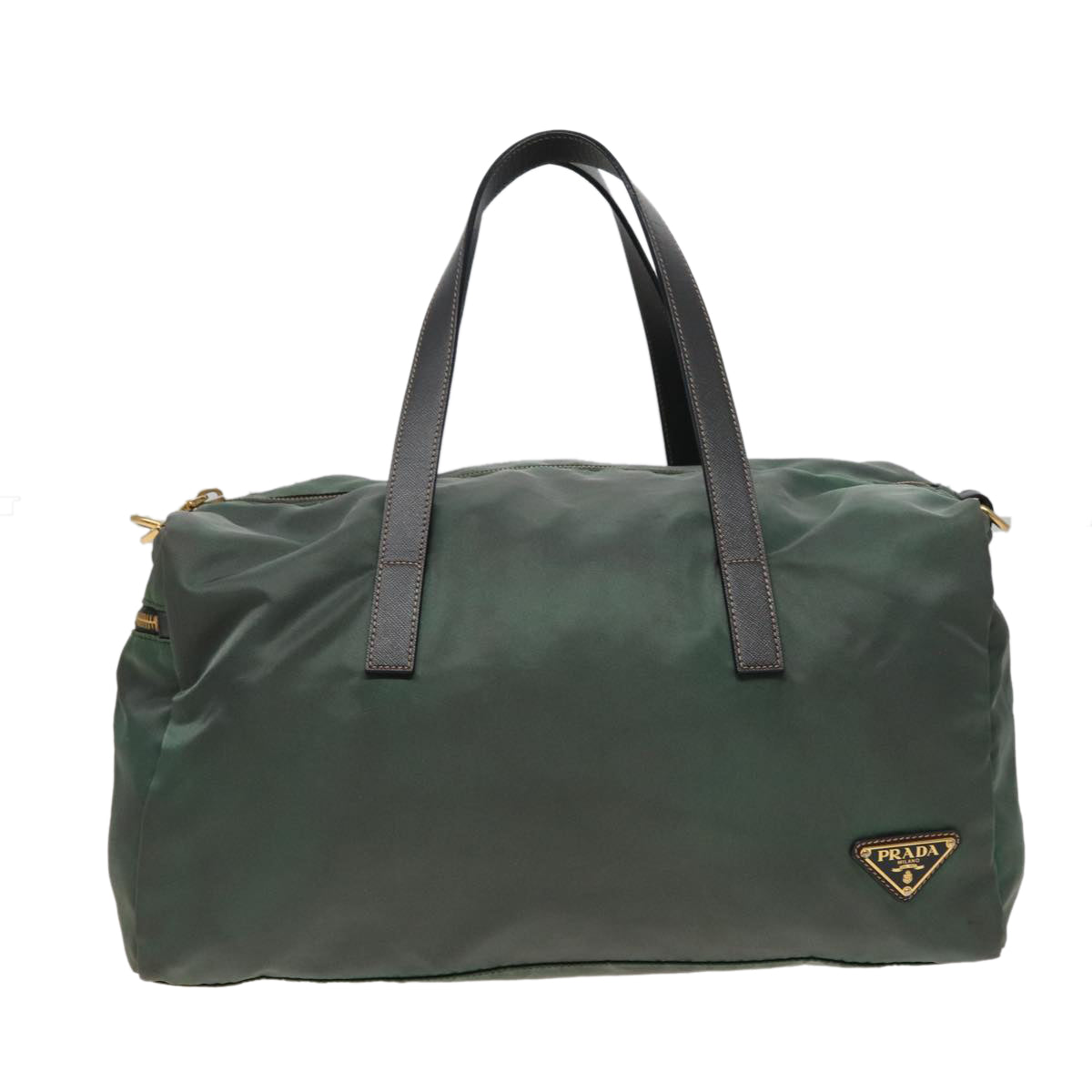 PRADA Shoulder Bag Nylon 2way Khaki Auth 78809
