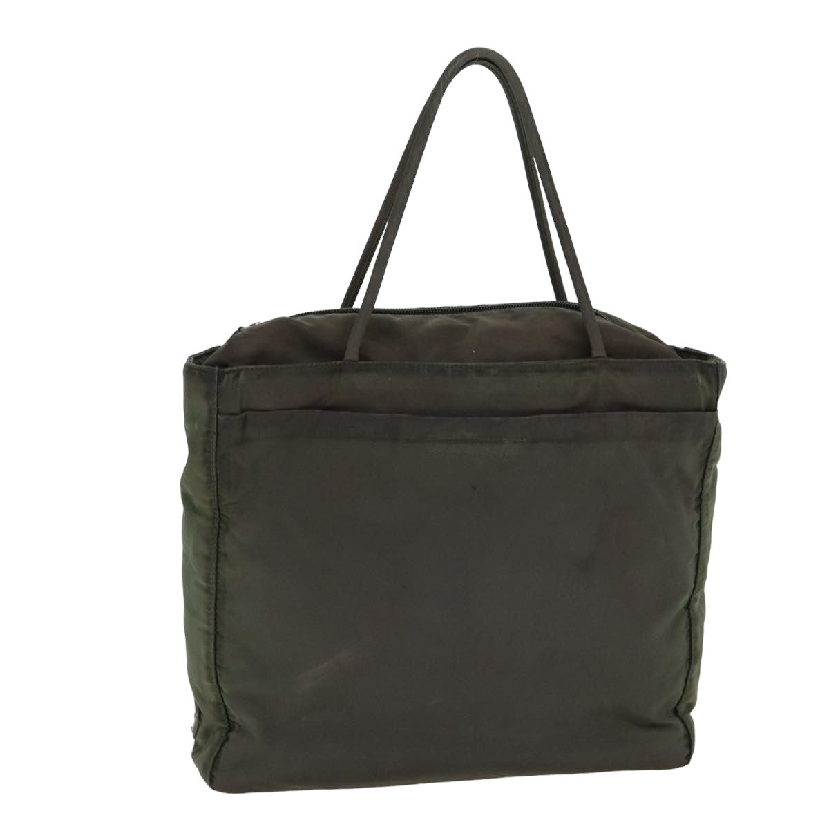 PRADA Tote Bag Nylon Khaki Auth