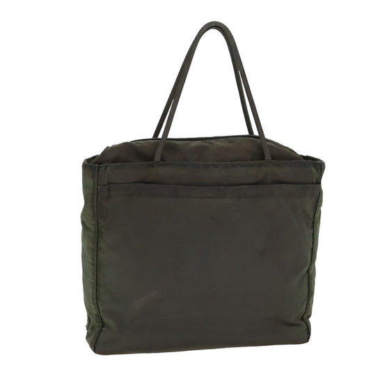 PRADA Tote Bag Nylon Khaki Auth