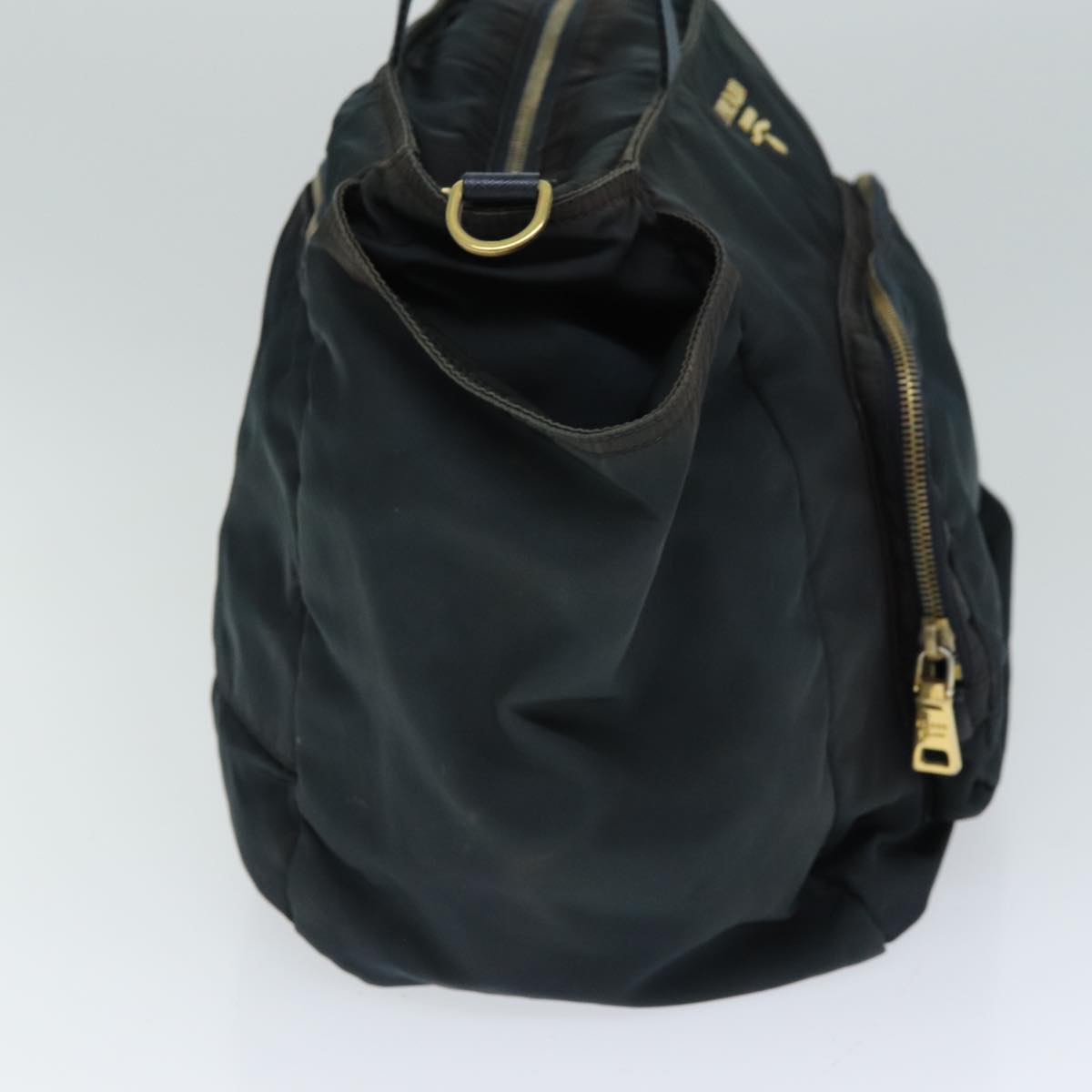 PRADA Tote Bag Nylon 2way Green Auth