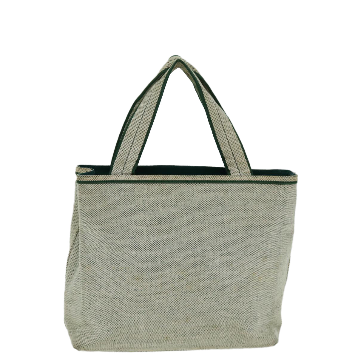 PRADA Hand Bag Canvas Beige Auth