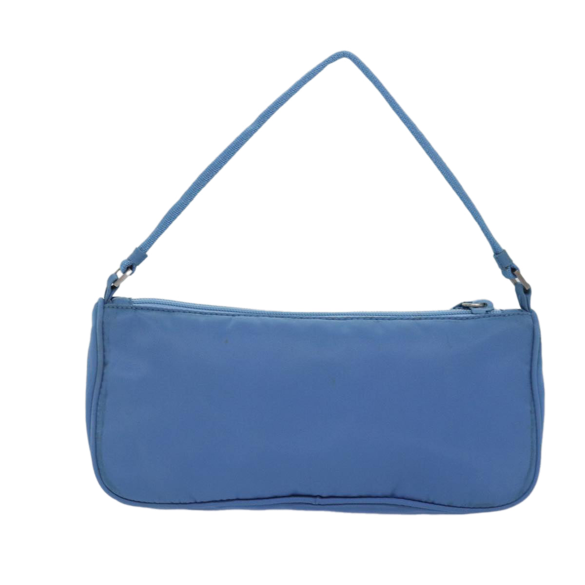 PRADA Accessory Pouch Nylon Blue Auth Luxury Handbag