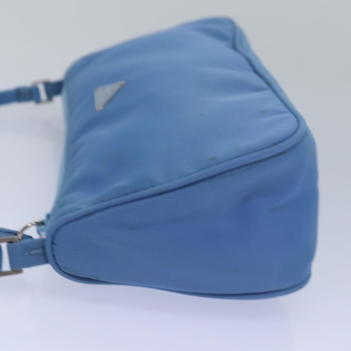 PRADA Accessory Pouch Nylon Blue Auth Luxury Handbag