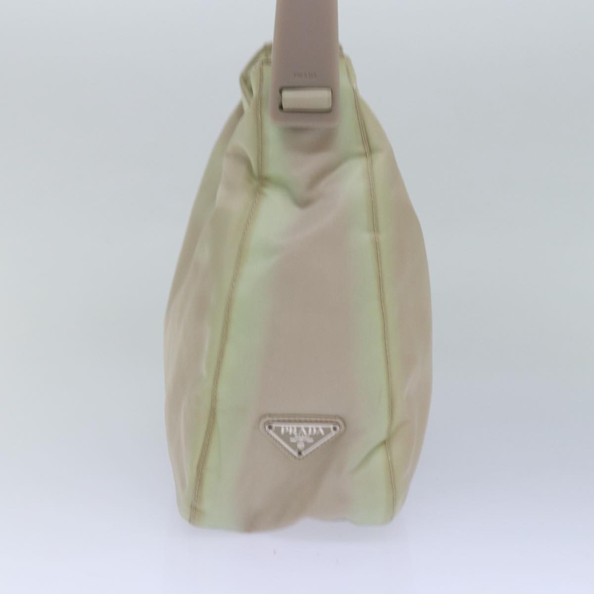 PRADA Shoulder Bag Nylon Beige Auth 79553