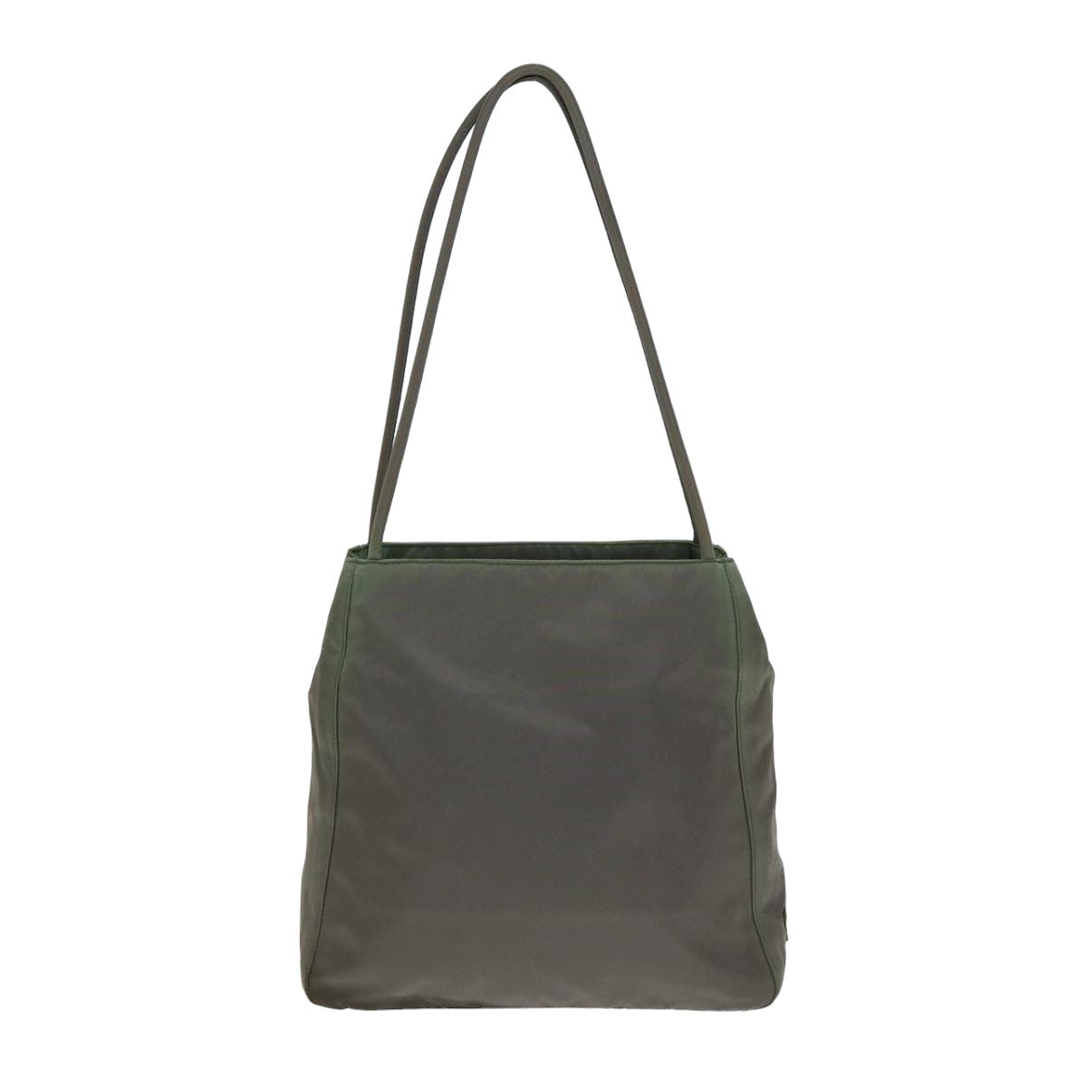PRADA Tote Bag Nylon Gray Auth