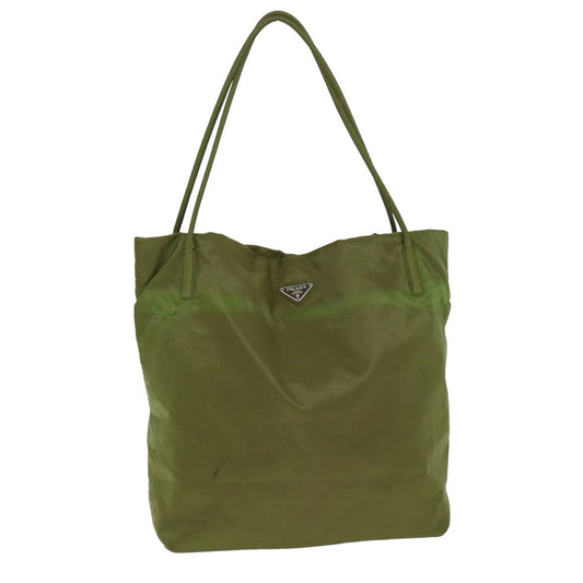 PRADA Tote Bag Nylon Khaki Auth