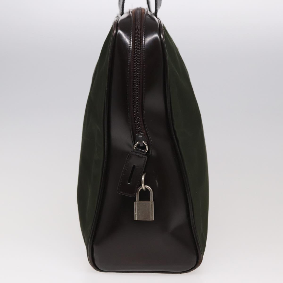 PRADA Hand Bag Nylon Khaki Auth