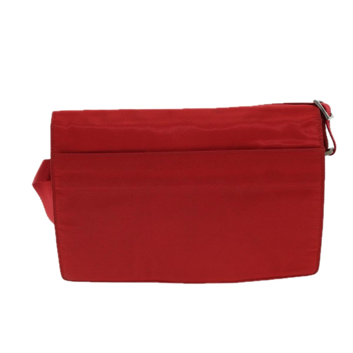 PRADA Shoulder Bag Nylon Red Auth
